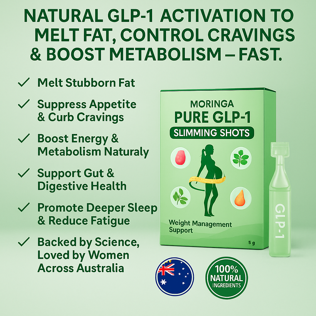 Moringa - Pure GLP-1 Slimming Shots (x3 Box = 15 Pcs)  Healthy You UK