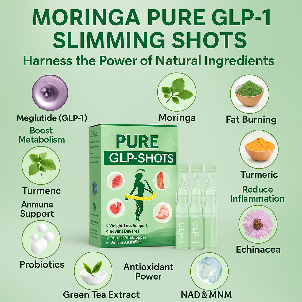 Moringa - Pure GLP-1 Slimming Shots (x3 Box = 15 Pcs) Healthy You UK Moringa - Pure GLP-1 Slimming Shots (x3 Box = 15 Pcs) Healthy You UK